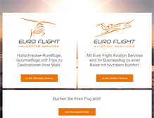 Tablet Screenshot of euro-flight.at